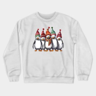 Cute Christmas Penguins Crewneck Sweatshirt